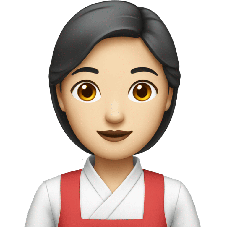 Chinese waitress emoji