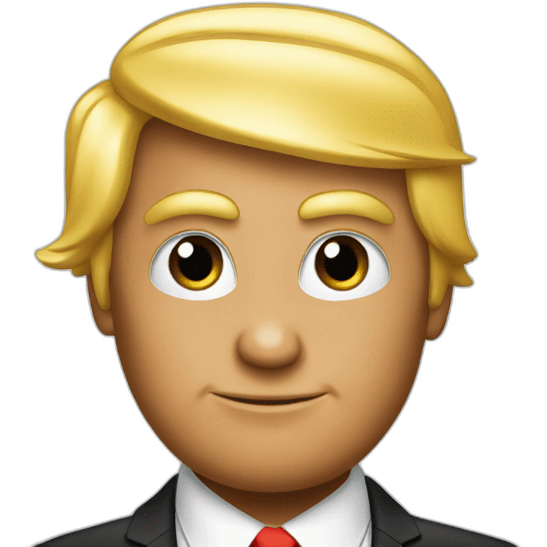 Trump as playboy rabbit emoji