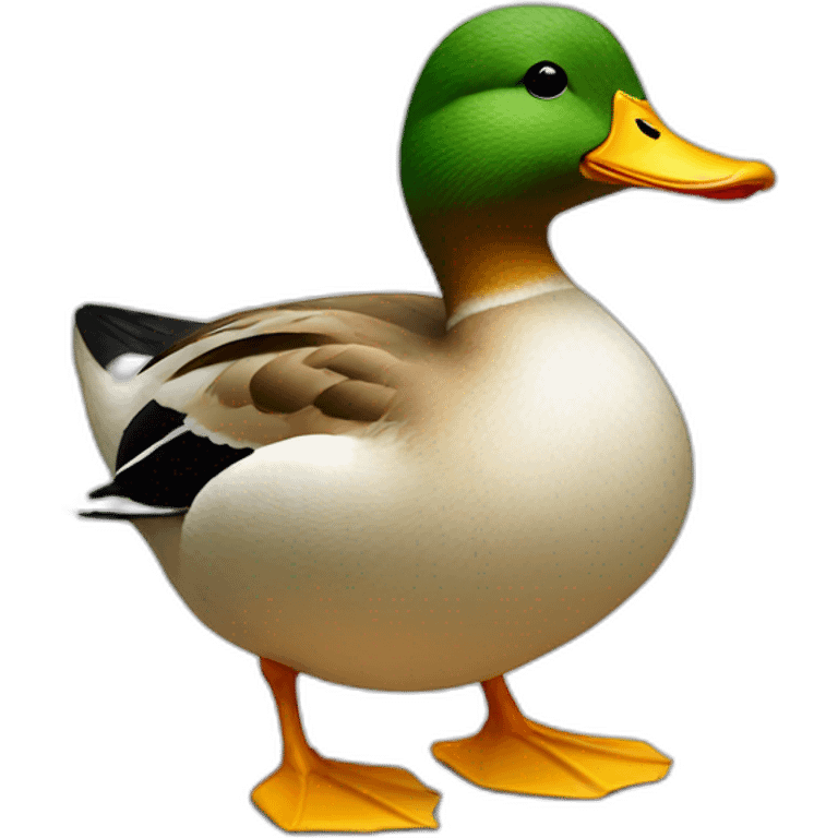 duck wearing swit emoji