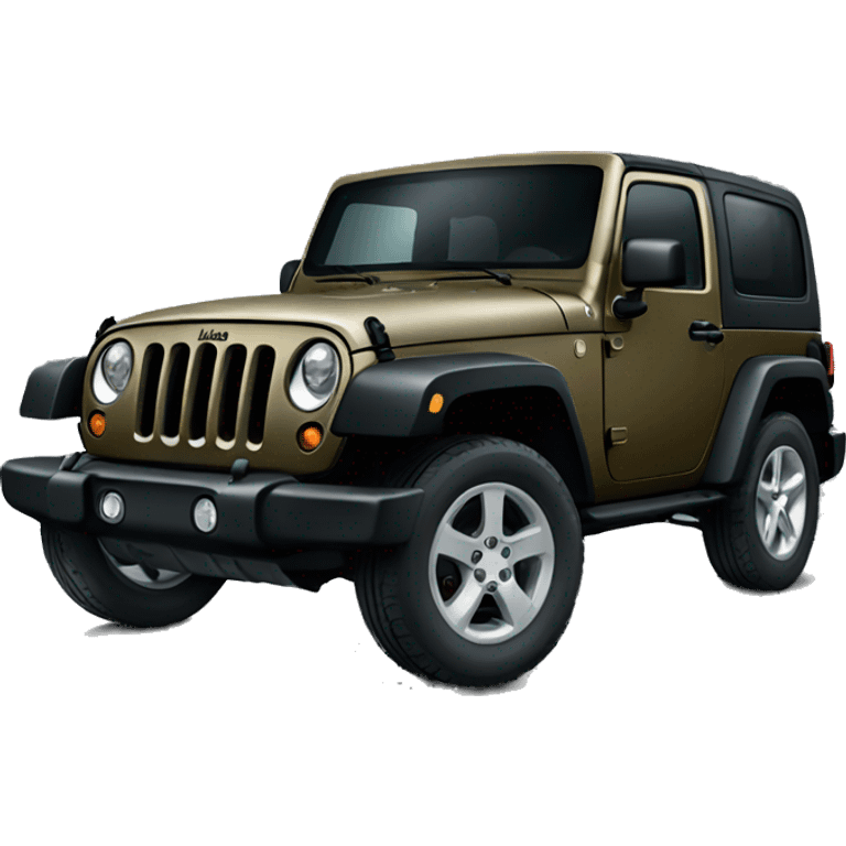 Black Jeep Wrangler car emoji