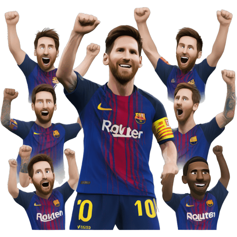 celebration messi emoji