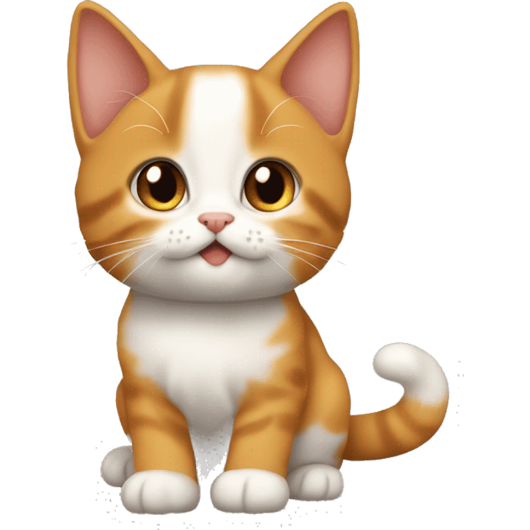 Chaton roux endiablé  emoji