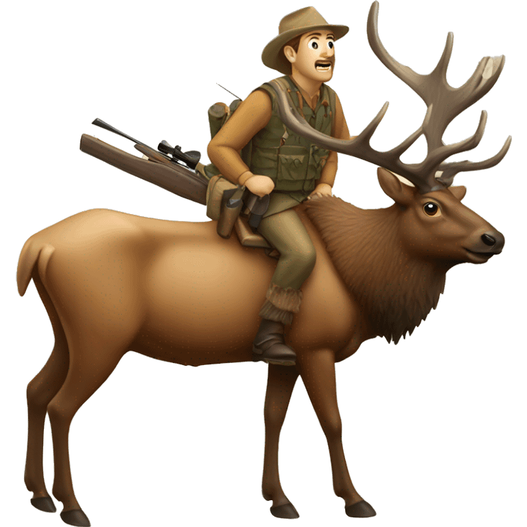 Elk hunting  emoji