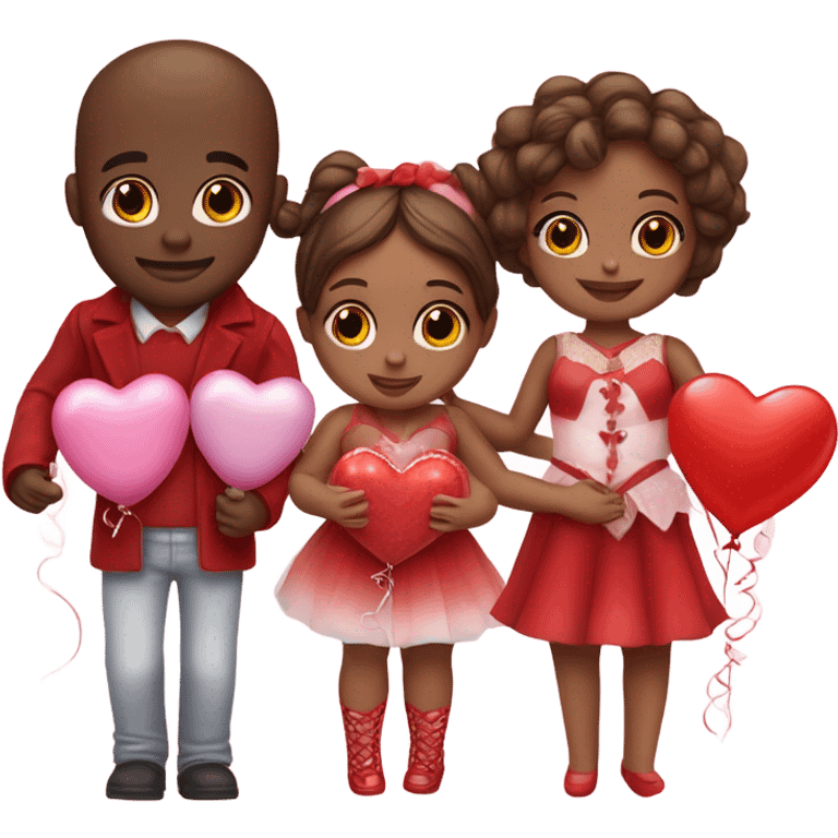 Dolls on Valentine's Day emoji