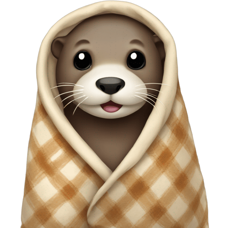 Otter in a blanket  emoji