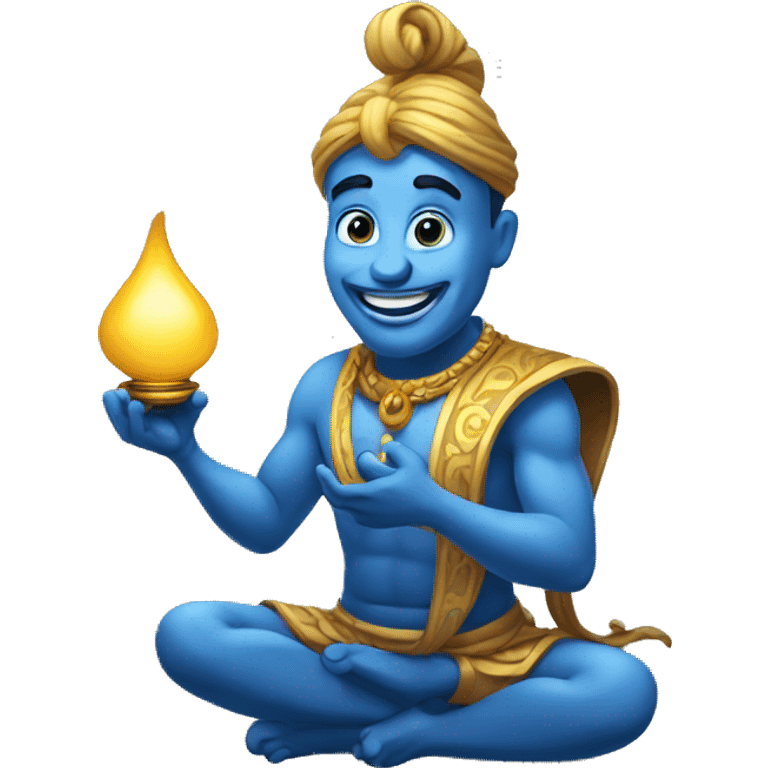 Genie with lamp  emoji