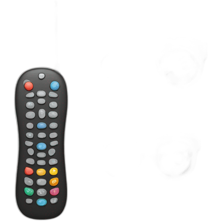 Remote control and eye glasses emoji