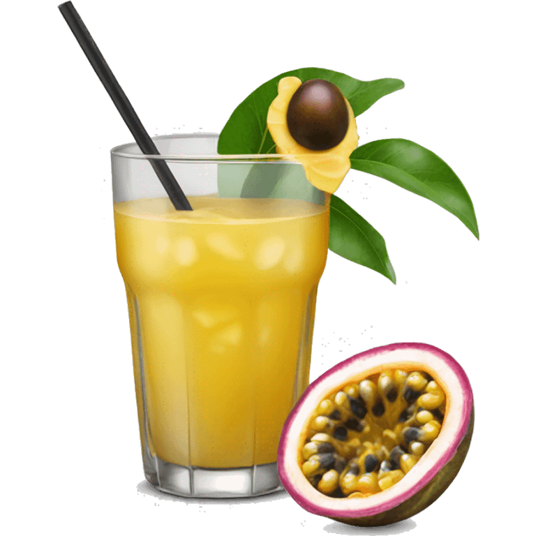 passion fruit cocktail  emoji