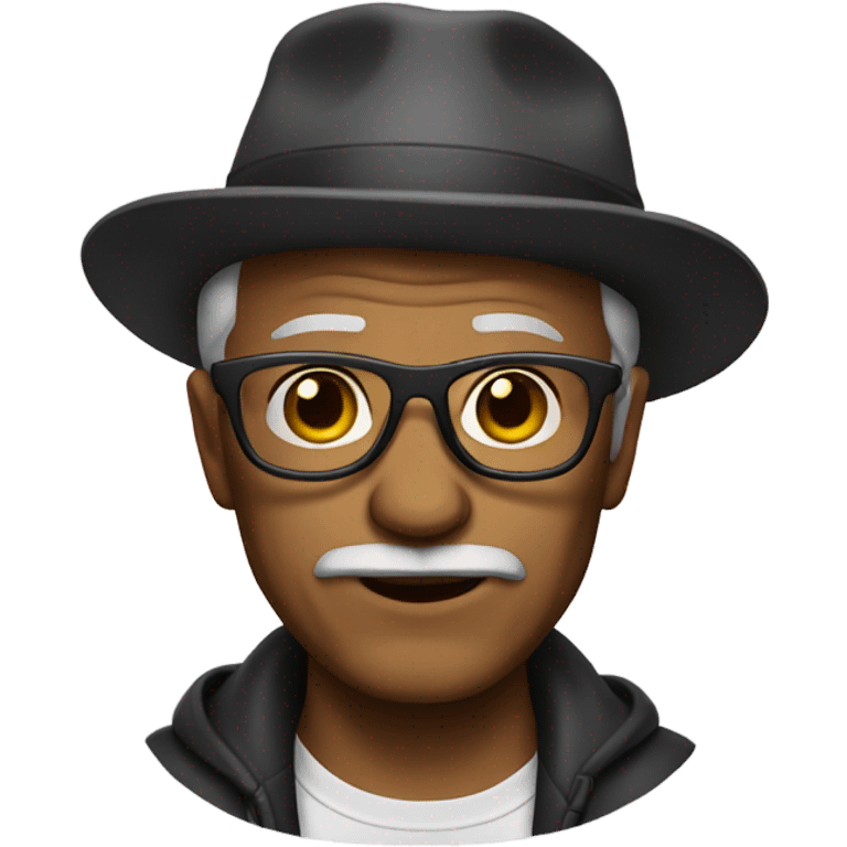 Old man with swag emoji