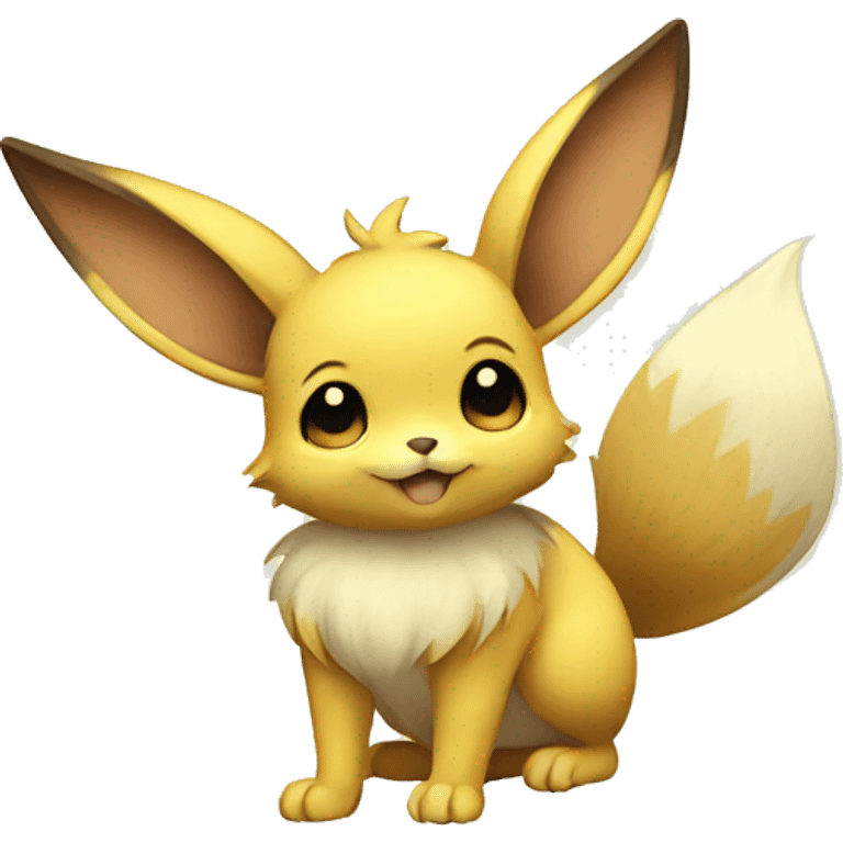 Yellow Electric Mouse Eevee emoji