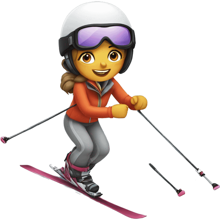 skiing lady emoji