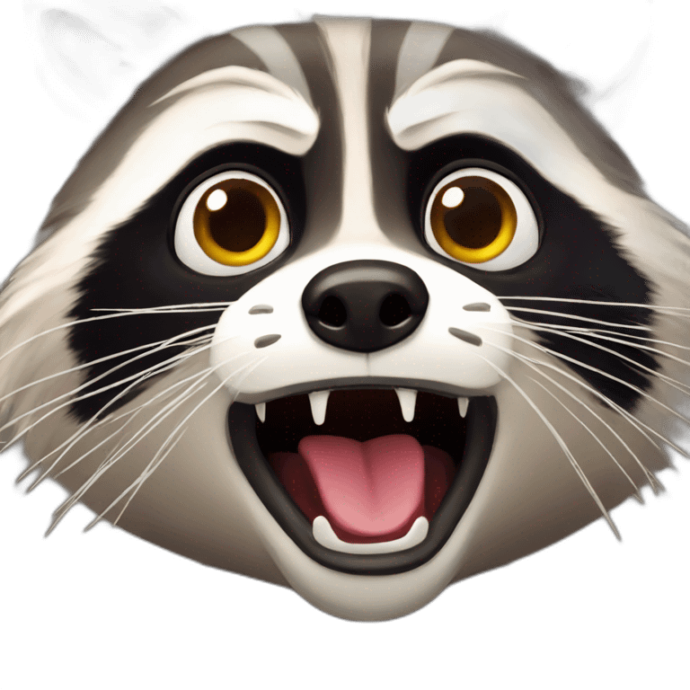 racoon shocked emoji