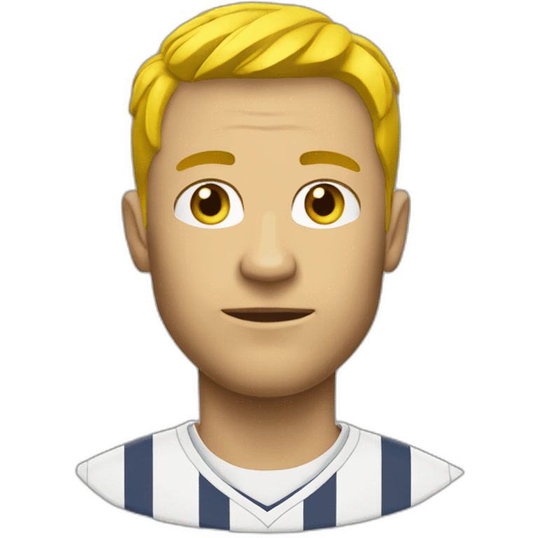 Carton jaune football emoji