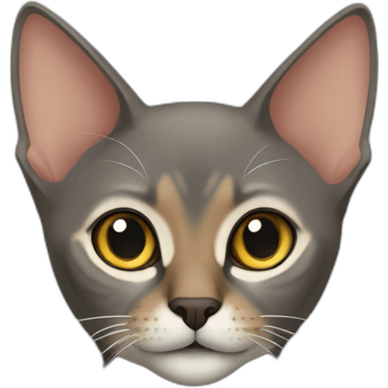 Grey Abyssinian Cat emoji