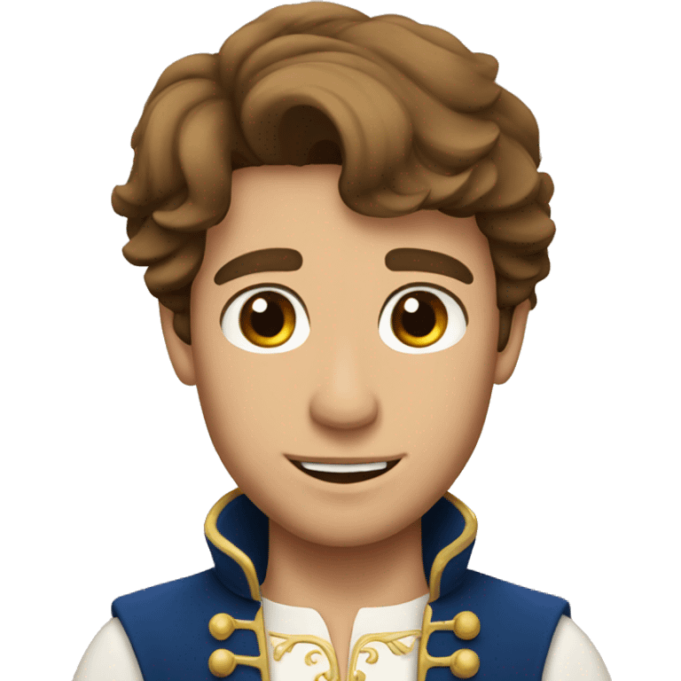 Prince Charming Brown hair emoji