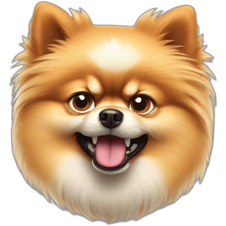 angry pomeranian dog emoji