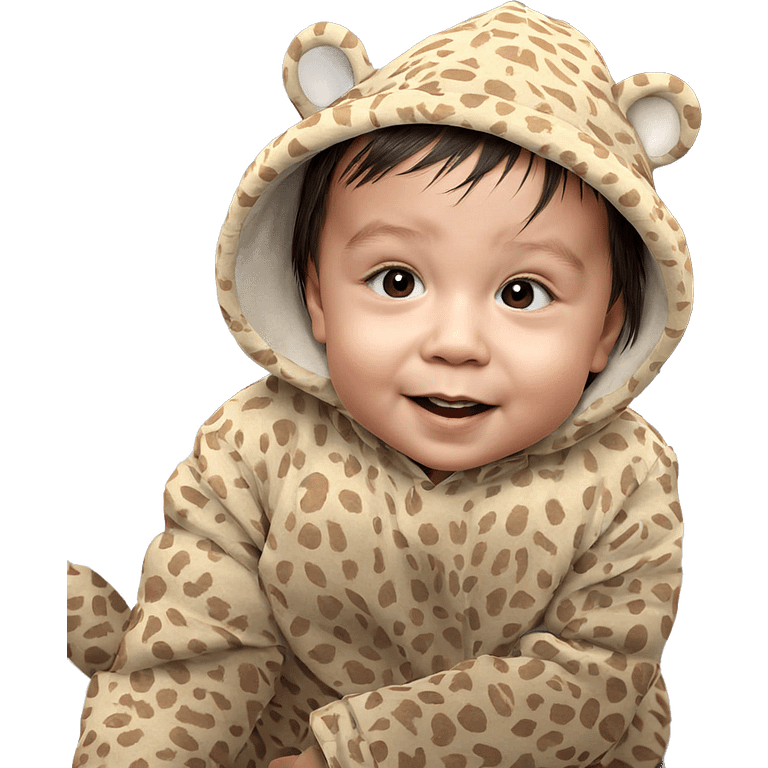 child in animal costume emoji