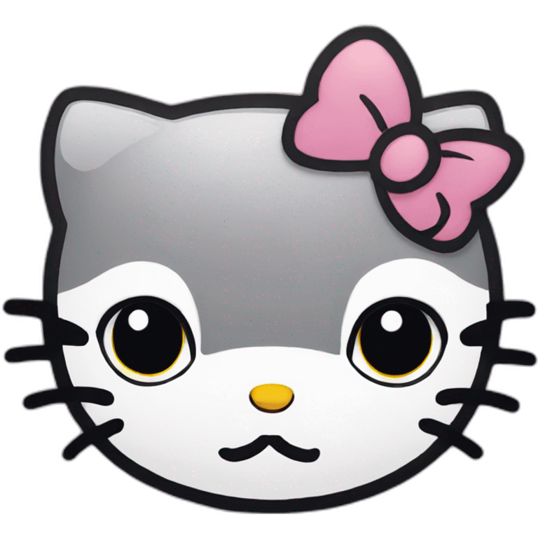 Hello kitty frowning emoji