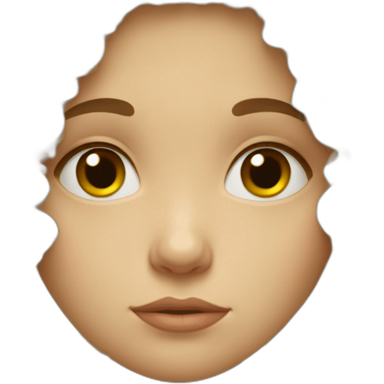 sad curly russian girl emoji