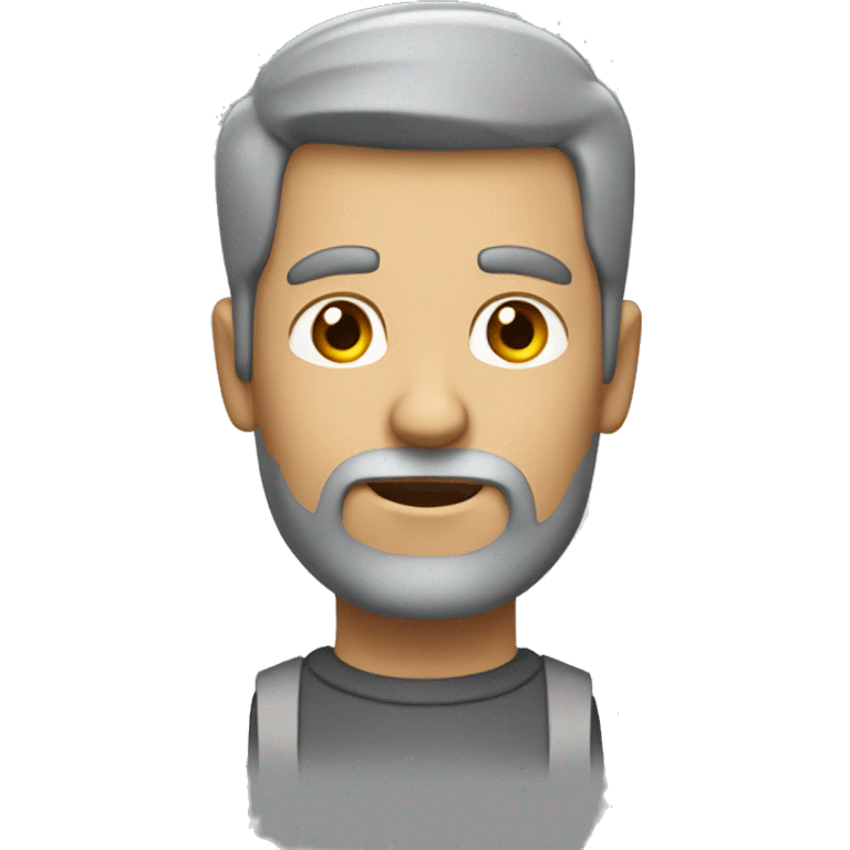 Birthday Boy Blam is a short male humanoid with a gray rectangular prism for a head and a darker gray cylinder shaped body.  emoji