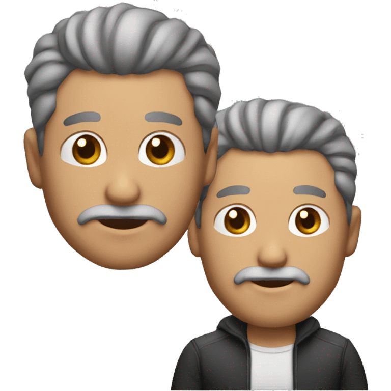 HOMBRE 50 AÑOS CON EL CABELLO LLENO DE CANAS emoji