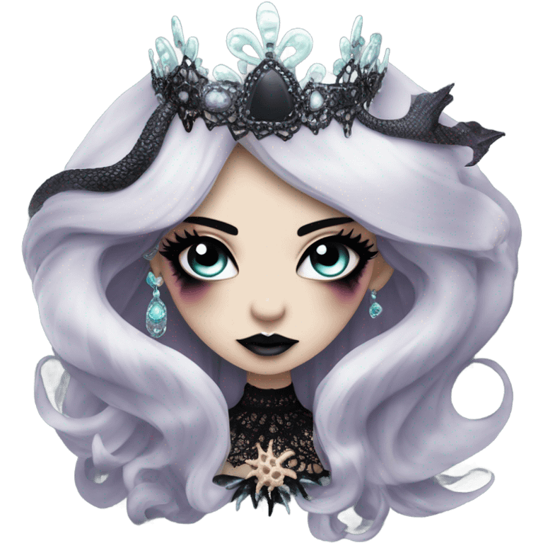 goth mermaid hime gyaru girl emoji