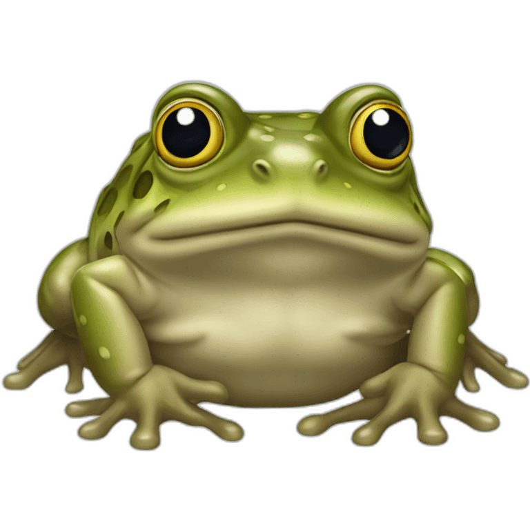 Crapaud sur un transatre emoji