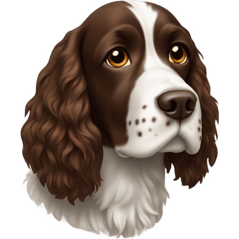 Brown faced springer spaniel  emoji