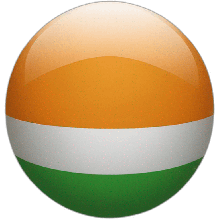 India flag as a ball emoji