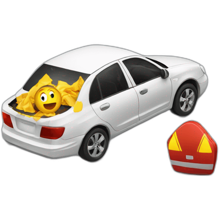 accident de voiture emoji