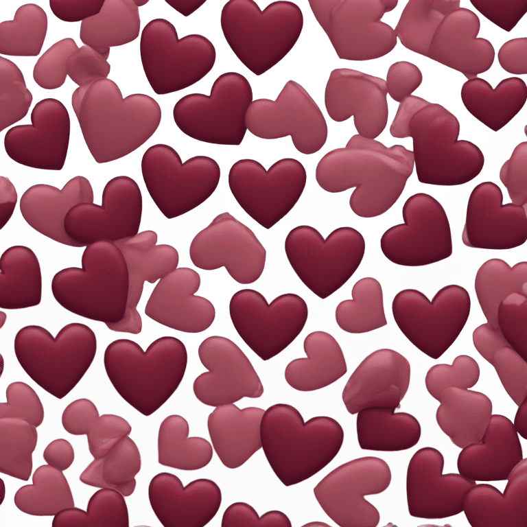 Burgundy heart emoji