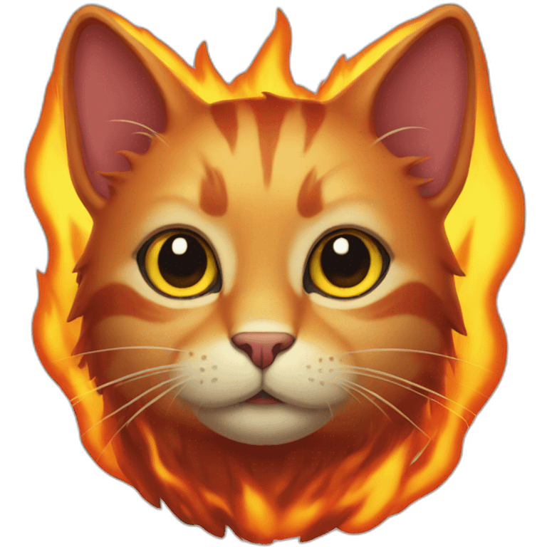 fire cat emoji