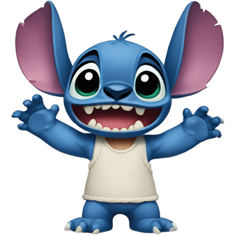 Stitch from lilo and stitch teaching a media film class emoji