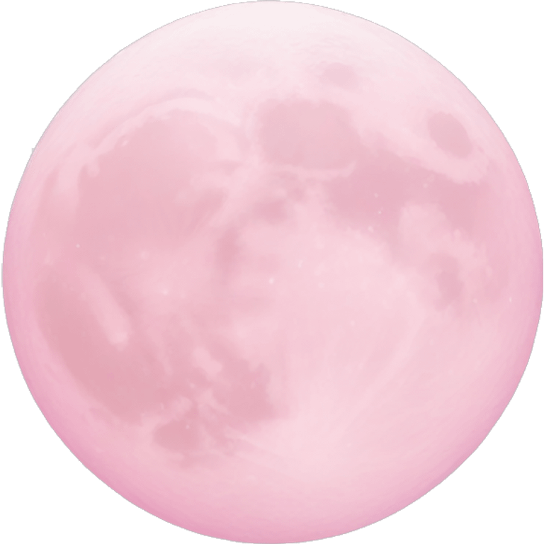 pastel pink moon emoji