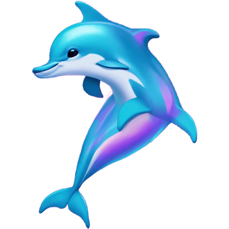 Lisa frank dolphins in a heart emoji