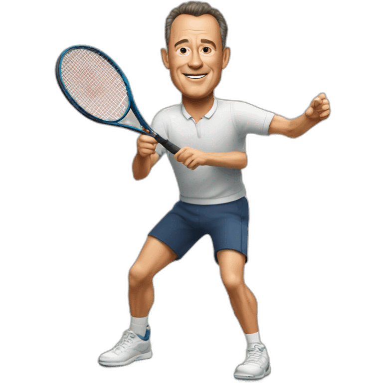 tom hanks playing tennis emoji