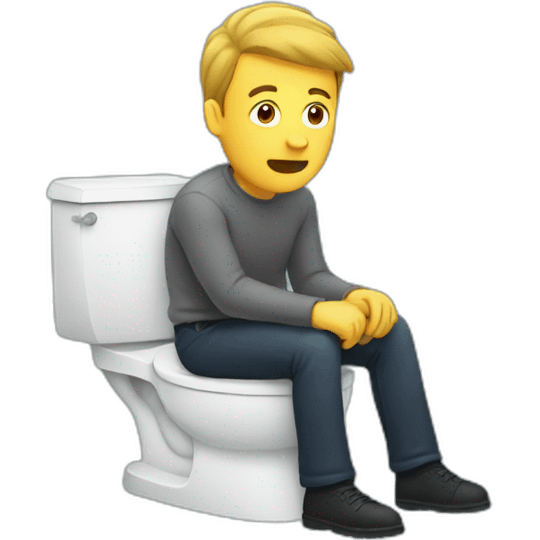 Man stuck in the toilet emoji