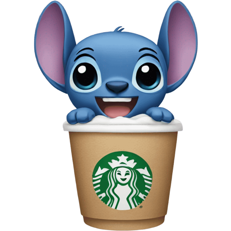 Stitch with Starbucks  emoji