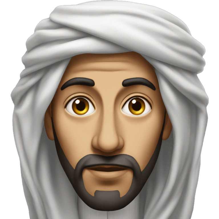 photorealistic  Faisal King of Saudi Arabia serious emoji