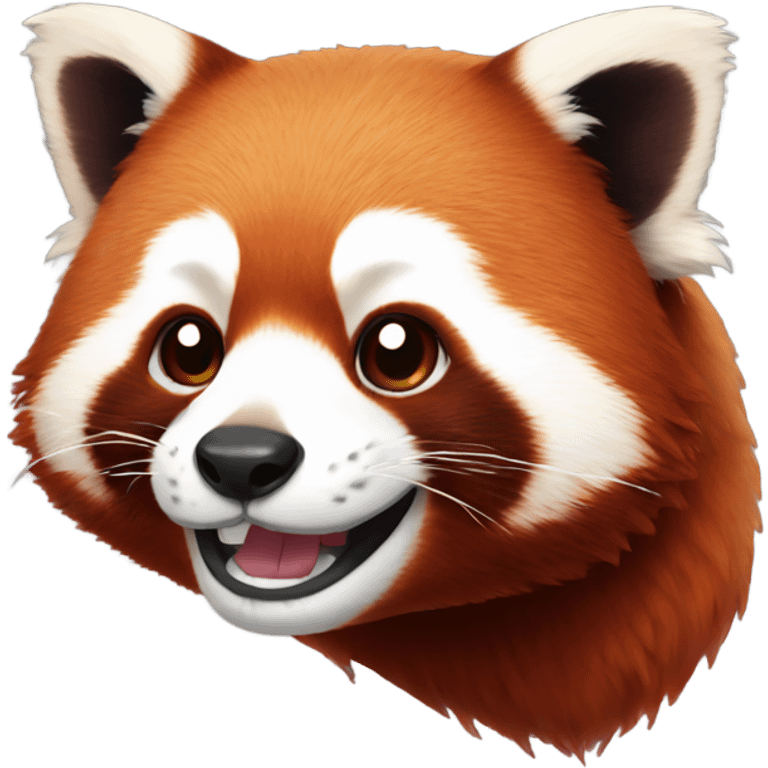 Party red panda emoji