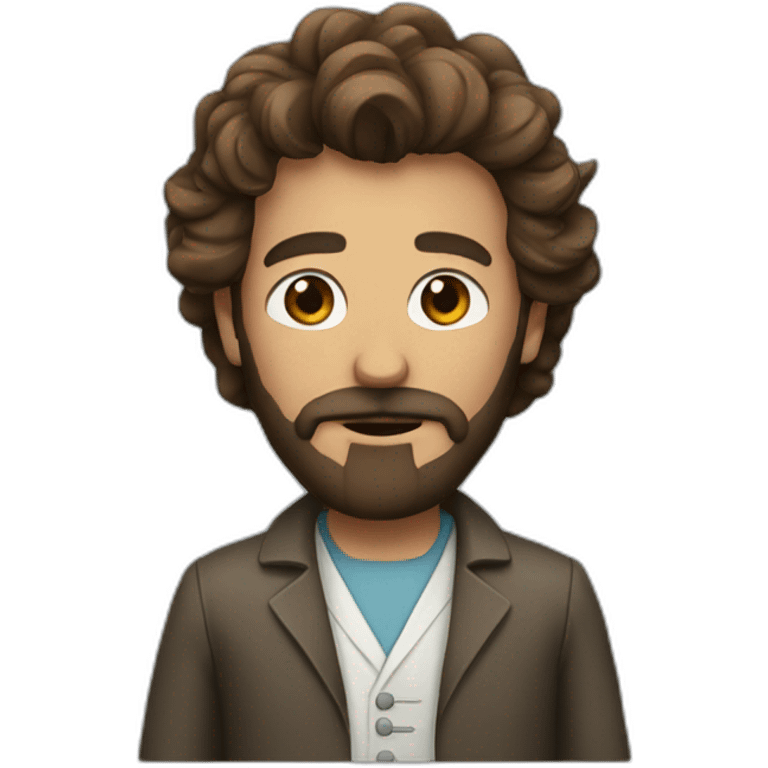 the doctor with the brown beard emoji