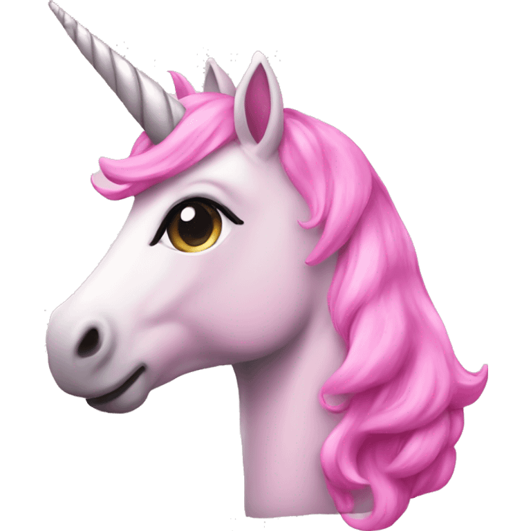 Unicorn pink emoji