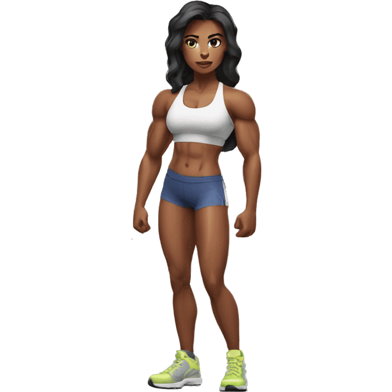 muscle girl  emoji