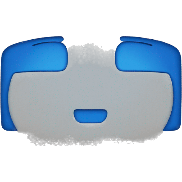 a simple blue rectangle with a face emoji