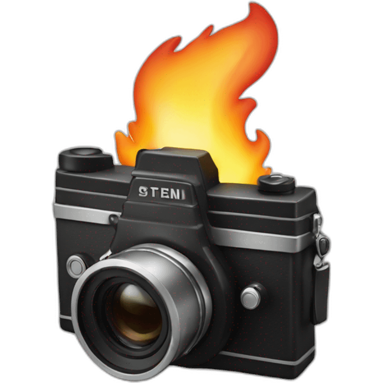 film camera fire emoji