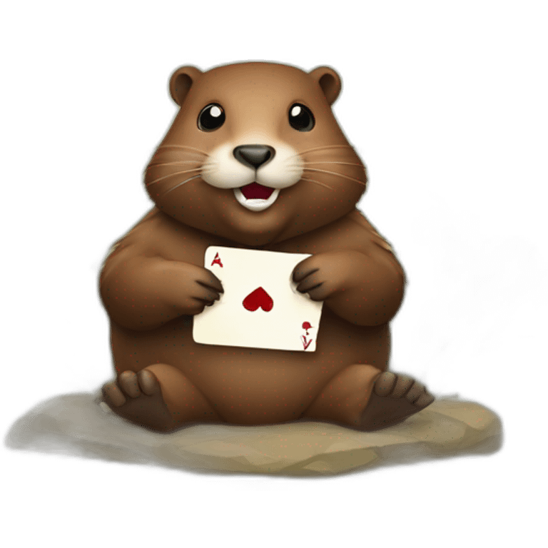 Beaver Playing Cards emoji