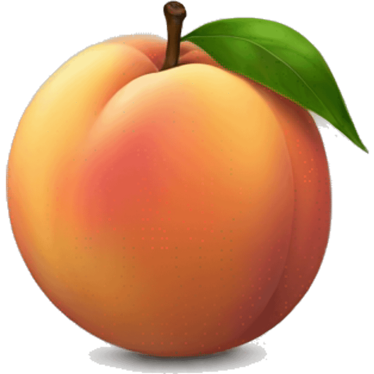 black colored peach emoji