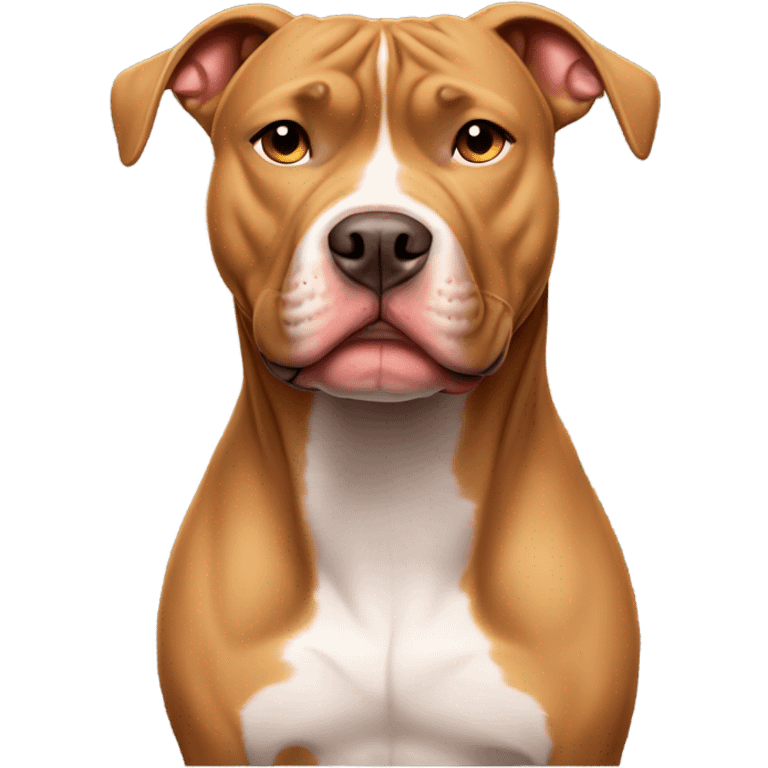 Light brown pitbull  emoji