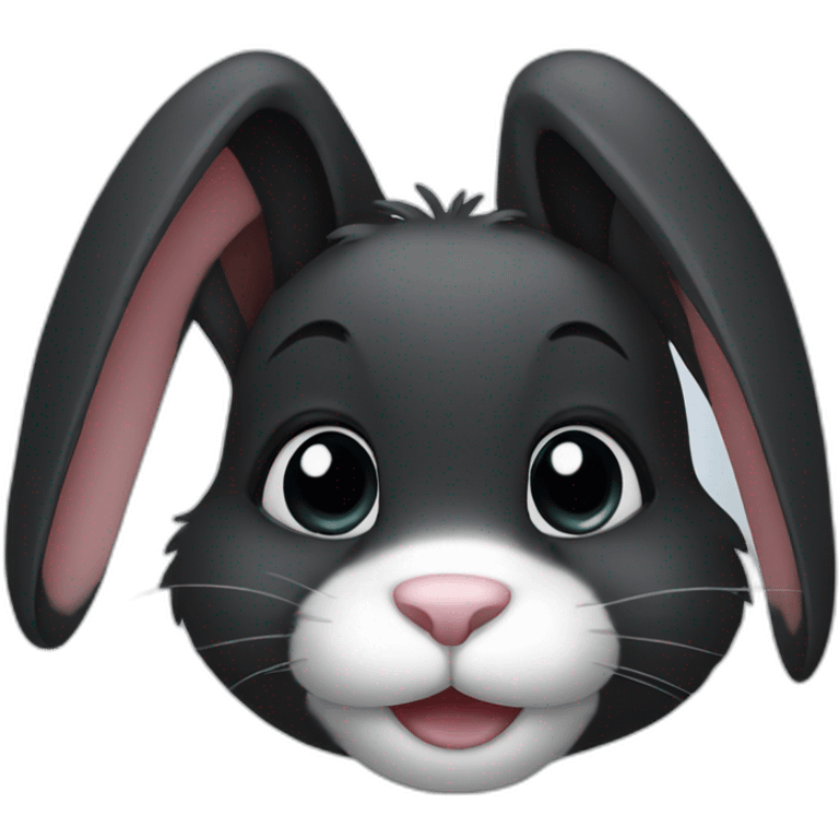 Black bunny  emoji