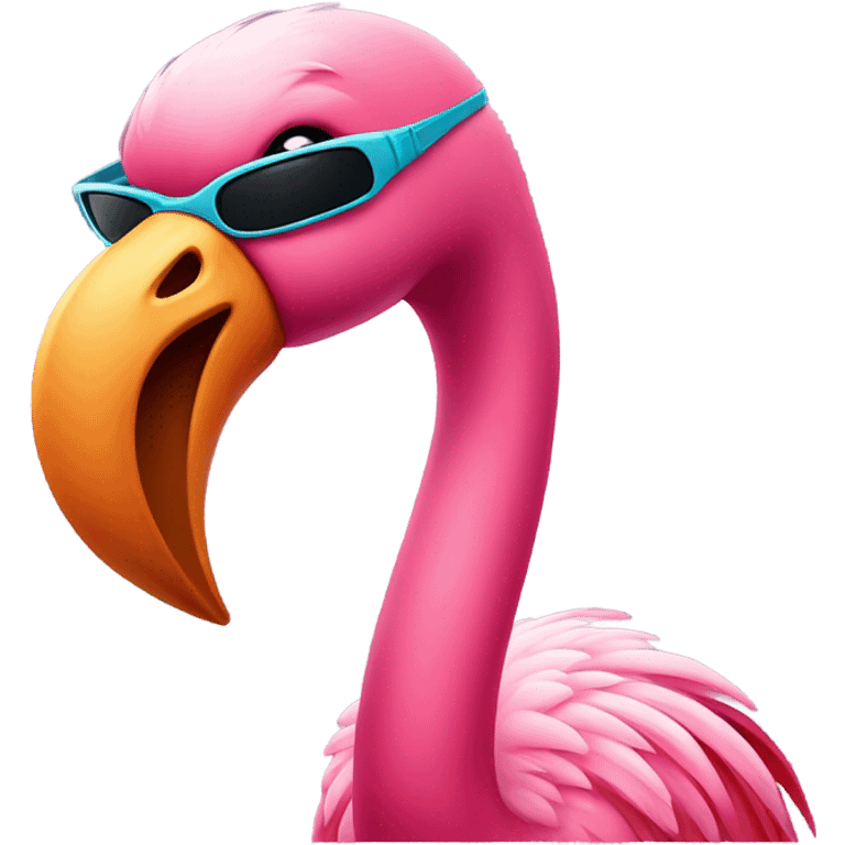 Flamingo hype emoji